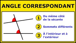 Reconnaître des Angles Correspondants [upl. by Cindy276]