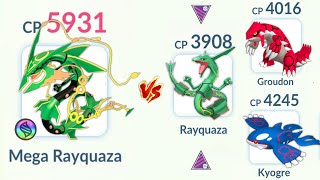 MEGA RAYQUAZA Destroys WEATHER TRIO Alone Pokemon GO [upl. by Sieracki679]