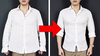 HOW TO TAPER SHIRT Without Sewing Machine  Simple DIY Shirt Taper [upl. by Winzler]