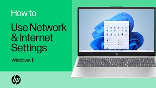 How to use Network amp internet settings in Windows 11  HP Notebooks HP Support [upl. by Lyj]