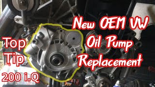 Swapping out the Oil Pump VW T4 [upl. by Alhsa]