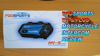 ★ FODSPORTS M1S PLUS MOTORCYCLE HELMET INTERCOM REVIEW ★ [upl. by Namas]