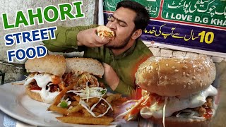 Big Bite of Lahori chicken shawarma and zinger burger  Food review  pakistan street food [upl. by Delano]