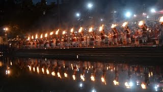 India 360 Ganga Aarti at Triveni Ghat Rishikesh Uttarakhand [upl. by Notnilc]