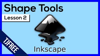 Inkscape Lesson 2  Shape Tools and Options [upl. by Heurlin]