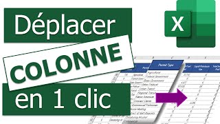 Déplacer une colonne dans Excel  Technique secrète 😉 [upl. by Polly]