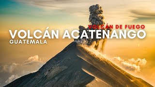 VOLCÁN DE ACATENAGO🌋Volcán de fuego Guatemala  vista aérea dron 4K [upl. by Onairot661]