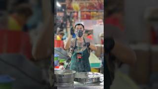 Flying wanton mee in Cecil Street Market Food Court wanton streetfood penangfood [upl. by Ahsoek341]