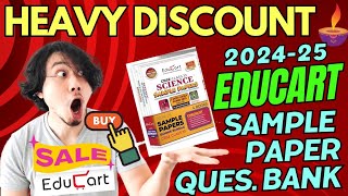 Best Sample Paper 🔥😱 Class 10  Best Question Bank  Festival Sale  लूट लो 🎊💰💸  202425 Educart [upl. by Alyda]