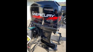 1996 Mercury 40 HP 4Cylinder Carbureted 2Stroke 20quot L Outboard Motor [upl. by Lexis]