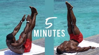 5 MIN ABS WORKOUT  CAN BE DONE AT HOME EVERYDAY [upl. by Viradis838]