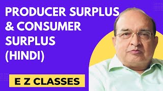 Producer Surplus amp Consumer Surplus HINDI [upl. by Kenay915]