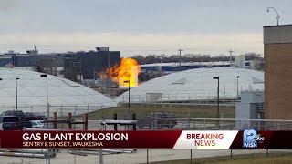 Video Hydrogen tank explodes at gas company [upl. by Iahs]