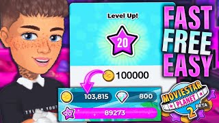 How To Earn Fame amp Starcoins on MovieStarPlanet 2 FAST amp FREE in 2020 MAX LEVEL ON MSP 2 [upl. by Fancie]