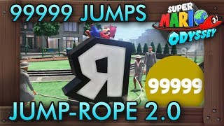 How to Get 99999 Jumps in JumpRope Challenge 20  Super Mario Odyssey [upl. by Amerd]