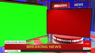 Free Breaking News Green Screen Animation [upl. by Nytram]