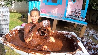 NUTELLA BATH POOL [upl. by Amalita]