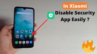 How to disableRemove Security App In Any XiaomiRedmiPOCO Device  Simple Trick In Hindi [upl. by Berthold]