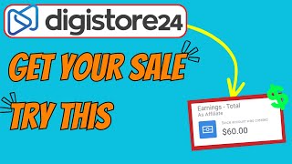 get your first sale on digistore 24  affiliate marketing  2024 [upl. by Renny]