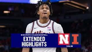 Nebraska vs Illinois College Basketball Highlightsm  CBS Sports [upl. by Vernon]