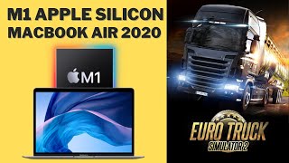 Euro Truck Simulator 2  M1 MacBook Air  Apple Silicon Gameplay [upl. by Araldo]