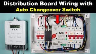 Auto Changeover Switch ATS Connection in Distribution Board ElectricalTechnician [upl. by Oetsira]