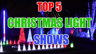 Top 5 Christmas Light Shows [upl. by Otsirave]