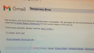 Fix Gmail Temporary Error  Fix Gmail Temporary Errortry Again Sign Out [upl. by Chaffin804]