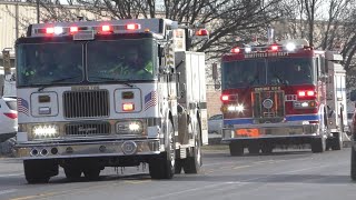 Fire Trucks Responding Compilation 21 [upl. by Urbain]