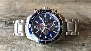 Citizen Promaster EcoDrive Chronograph Diver’s 200m Watch Review CA071082L  Perth WAtch 363 [upl. by Eiramannod]