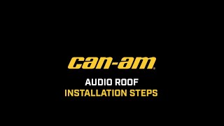 CANAM AUDIO ROOF INSTALLATION  MAVERICK X3 [upl. by Nnylyam]