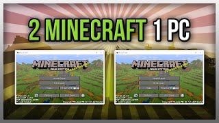 ✔️ Run 2 MINECRAFT Clients on 1 PC Tutorial [upl. by Chil539]