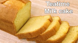 Soft amp Spongy Teatime Milk Cake Recipe  Easy Tea Time milk cake [upl. by Yecad773]