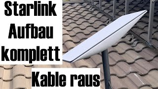 Starlink Aufbau komplett  Kabel kann raus [upl. by Yrreiht]