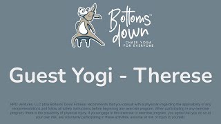 Bottoms Down Chair Yoga  Guest Yogi Therese [upl. by Fullerton921]