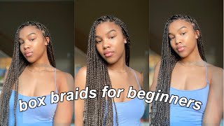 15 WAYS TO STYLE YOUR KNOTLESS BOX BRAIDS Quick and Easy  Beginner friendly [upl. by Lolande]