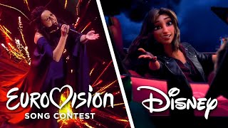 Disney voices in the Eurovision part 1 [upl. by Marybella89]