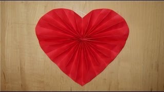 Paper heart decoration for Valentines Wedding or Anniversary [upl. by Thorne]