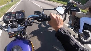 XT600 VS RD135 quem leva CG Titan 160 sonhadora [upl. by Idnem269]