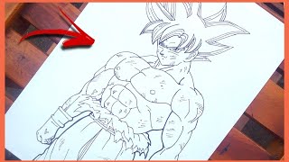 Cómo dibujar EL GOKU INSTINTO SUPERIOR [upl. by Gersham]