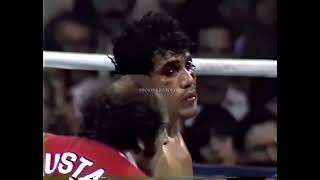 Marvin Hagler vs Mustafa Hamsho 1st meeting  1080p 60FPS  Highlights [upl. by Levitan682]