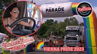 🌈 Pride 2023 in Wien  Pazi ist wieder dabei  Trucker Babes Austria  ATV [upl. by Dorison29]