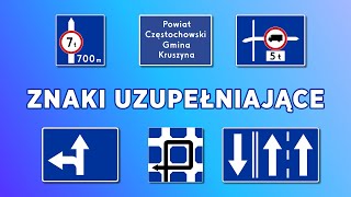 6  Znaki drogowe  Uzupełniające [upl. by Dinin994]