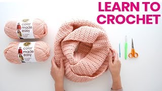 How to Crochet a Scarf  no experience needed [upl. by Harlene]