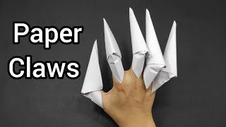 Origami claws  How to make a paper Claws  Easy paper weapon [upl. by Saidee]