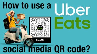 Get more sales out of your deliveries with a Uber Eats Social media QR Code  Uber Eats marketing [upl. by Ardisj]