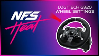 NFS HEAT  Logitech G920 Best Wheel Settings  Realistic Feel  For Xbox and PC [upl. by Wordoow]