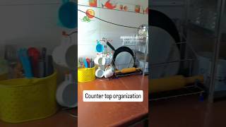 Countertop organisation❤🧿kitchen countertop kitchentour ytviral shorts bhawnaruhelalifestyle [upl. by Lomaj282]