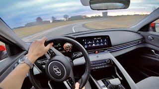 2021 Hyundai Elantra Limited  POV Driving Impressions [upl. by Hudis]