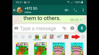 How to Install and Use Sticker Packs in WhatsApp [upl. by Namso]